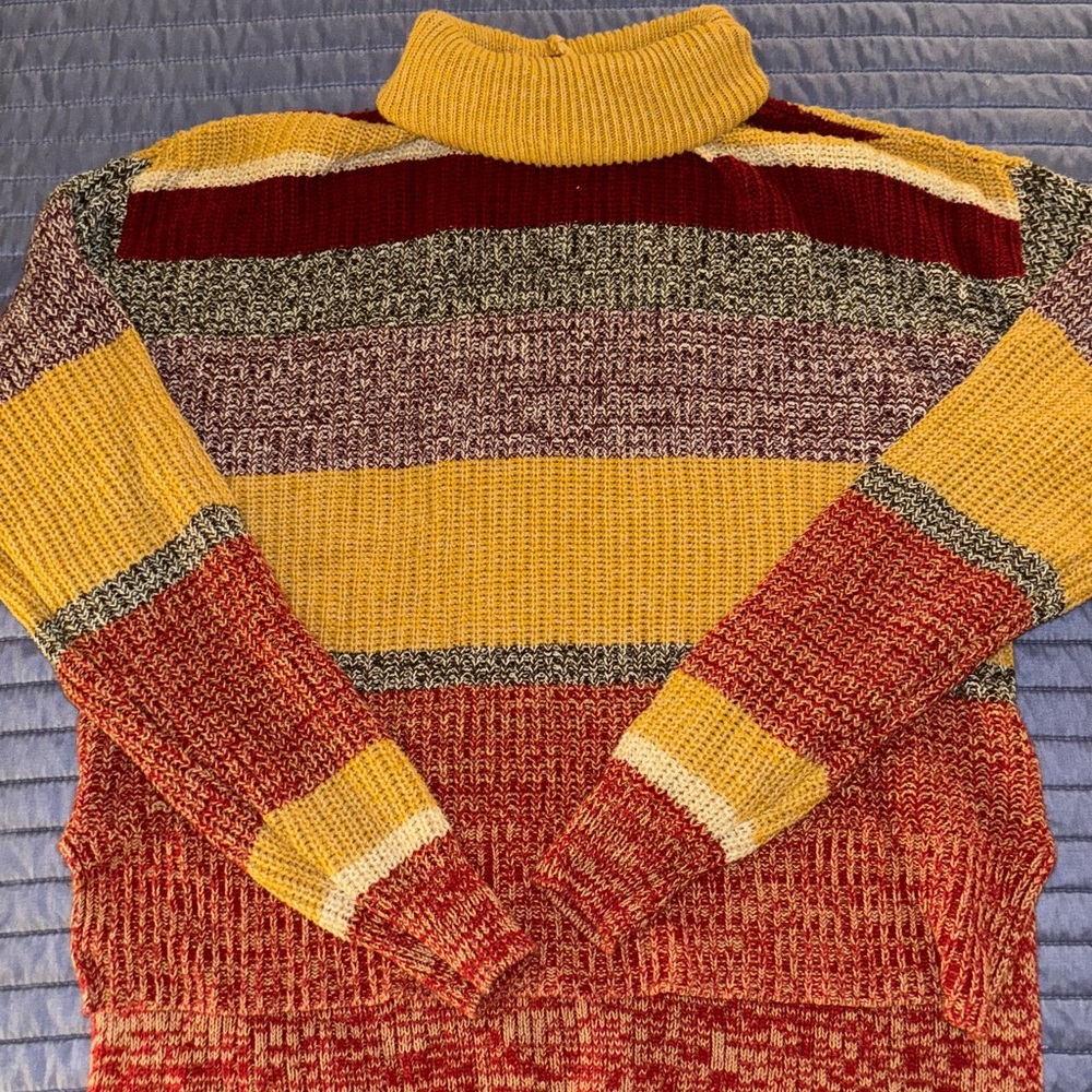 Urban Outfitters Striped Turtleneck Sweater